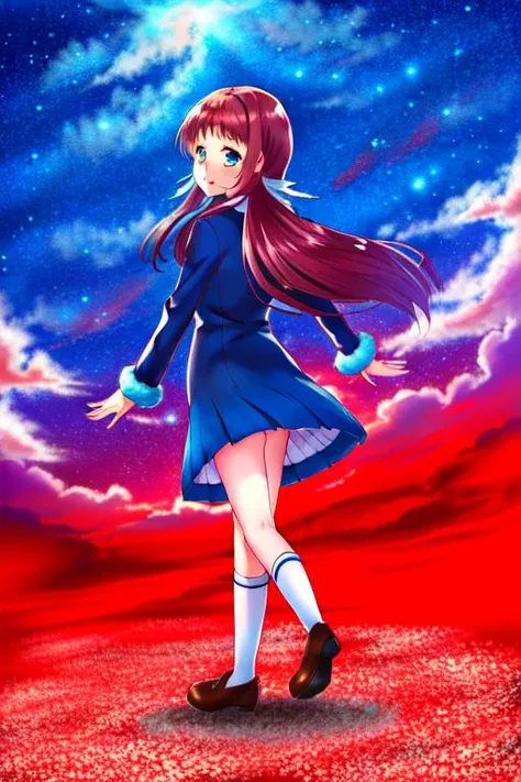 <lyco:GoodHands-beta2:1.0> (official style, style parody) <lora:manaka mukaido trigger -nagi-asu a lull in the sea-:1>manaka mukaido, solo (moments in different seasons, 1girl)