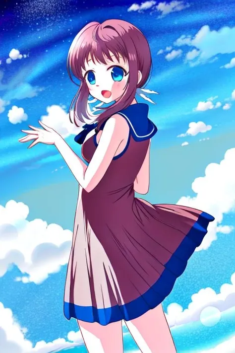 <lyco:GoodHands-beta2:1.0> (official style, style parody) <lora:manaka mukaido trigger -nagi-asu a lull in the sea-:1>manaka mukaido, solo (moments in different seasons, 1girl)