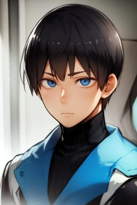 portrait, solo, 1boy, male focus <lora:nishiide_kengorou_style_v01:1>