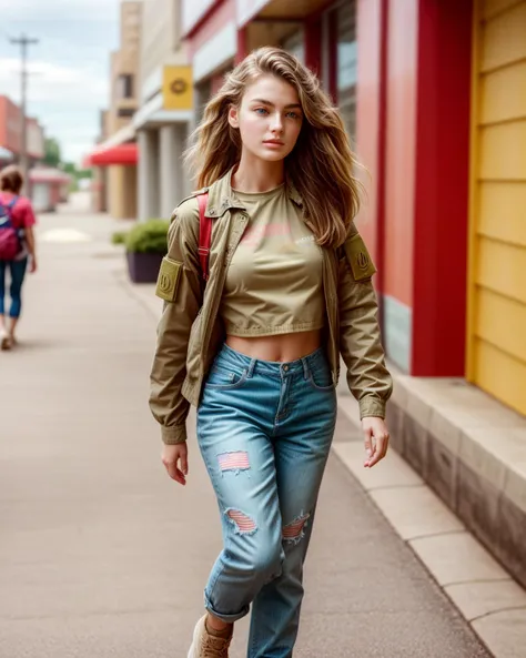 a military girl, colorfull vibrant,Very bright, <lora:add_detail:0.6>, <lora:more_details:0.6>,<lora:å·¦ä¸å
:2>, Sony A7R III,vibrant color ,Very clear day, intense colors,<lora:edgAutumnDressCode:1> <lora:colorify:0.4>, highly detailed, concept art, ultra realistic digital illustration, unreal engine 5++