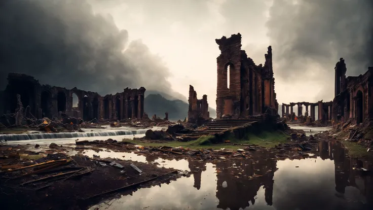 art by John William Waterhouse,Kodak portra,Desaturated,Rembrandt lighting,Sony A9 II,F/5,Fujicolor,Humanity,(Tempting [Granular|Odious] "The Ruins of Embellishment":1.3),Confused,Lomography,Sony A7,Spandex,  dblx
