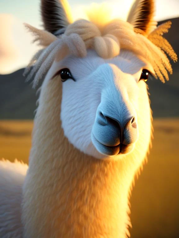 a close up of a white alpaca, wild fluffy llama portrait, portrait of a llama, llama portrait, alpaca, lama, llama, llama anthro portrait, lama with dreadlocks, llama with dreadlocks, llama angel of sunrise, 8 k ultra realistic animal, digital art animal photo, llama head, alpaca sculpture, peruvian looking, peruvian, cute single animal, no humans, realistic, animal focus, animal, blurry, looking at viewer, blurry background, cat, whiskers, solo