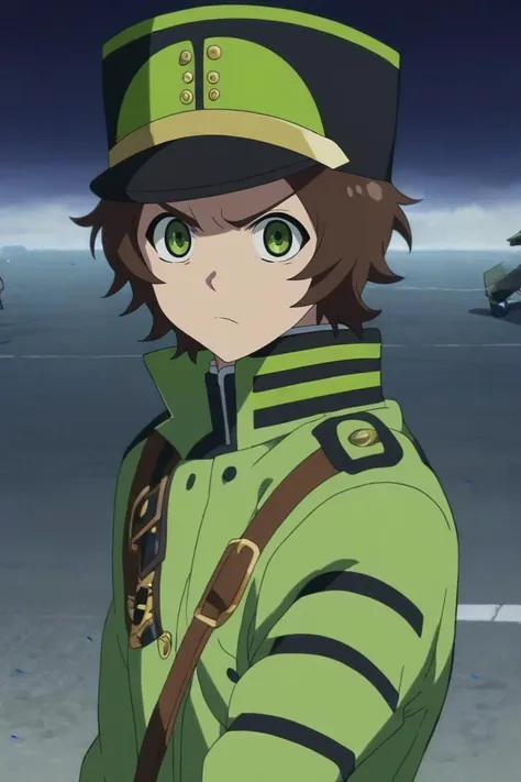 score_9, score_8_up, score_7_up, source_anime, rating_safe, , anime screencap, , , , , 1boy, solo, male focus, <lora:yoichi_saotome_pony:0.78>, yoichi_saotome, brown hair, green eyes, short hair, hat, rule of thirds, plane, midnight, dynamic pose, angry, , <lora:sdxl_lightning_8step_lora:1>