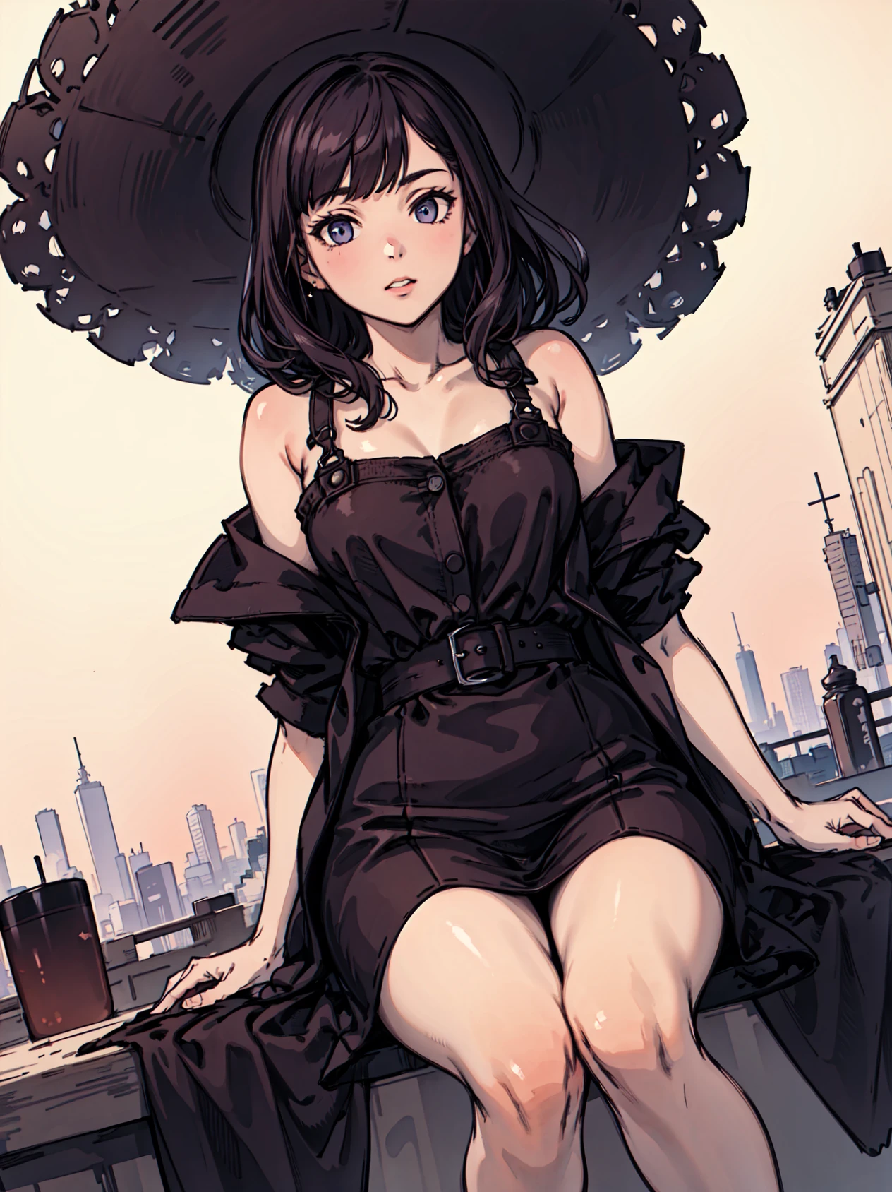 (masterpiece), (best quality), (high resolution),dutch angle,hyper detailed, solo, detailed_background, landscape, <lora:ichinoseShikiTHEIDOLM_v10:1>