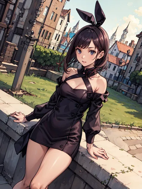 (masterpiece), (best quality), (high resolution),dutch angle,hyper detailed, solo, detailed_background, landscape, <lora:ichinoseShikiTHEIDOLM_v10:1>