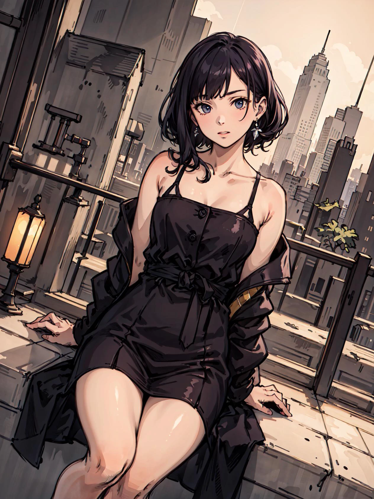 (masterpiece), (best quality), (high resolution),dutch angle,hyper detailed, solo, detailed_background, landscape, <lora:ichinoseShikiTHEIDOLM_v10:1>