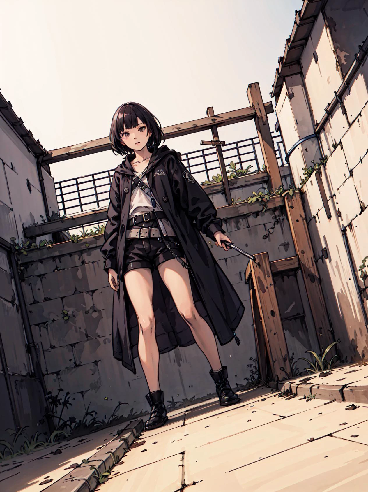 (masterpiece), (best quality), (high resolution),dutch angle,hyper detailed, solo, detailed_background, landscape, <lora:ichinoseShikiTHEIDOLM_v10:1>