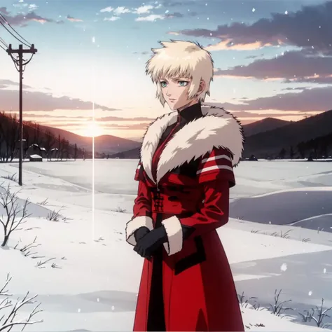 <lora:Layla001:0.7>,
Layla,1woman,
short hair,
winter_clothes,long_sleeves,with fur,
snow,sunset,