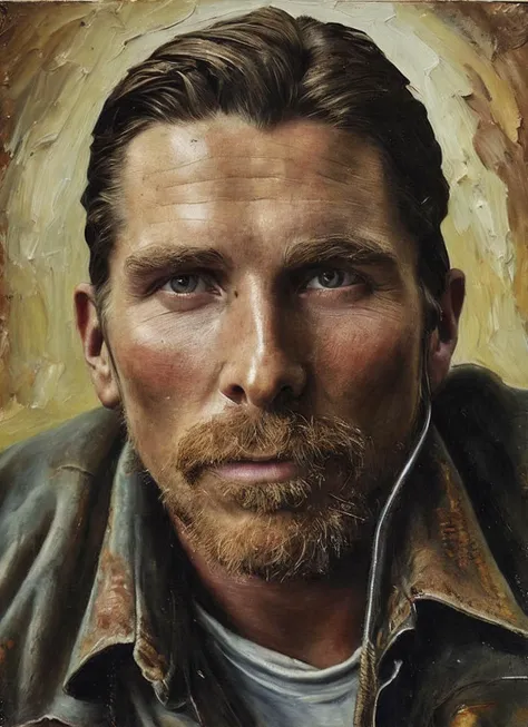 analog style, modelshoot style, a portrait of sks person coal miner in 19th century, beautiful painting with highly detailed face by greg rutkowski and magali villanueve, <lora:locon_christianbale_v1_from_v1_64_32:1.25>