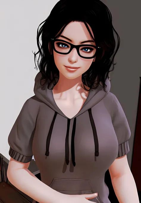 <lora:kali:0.8>, kali, 1girl, solo, smirk, portrait, hoodie, (seductive, alluring, charming:1.3), (high details, 8k:1.3)