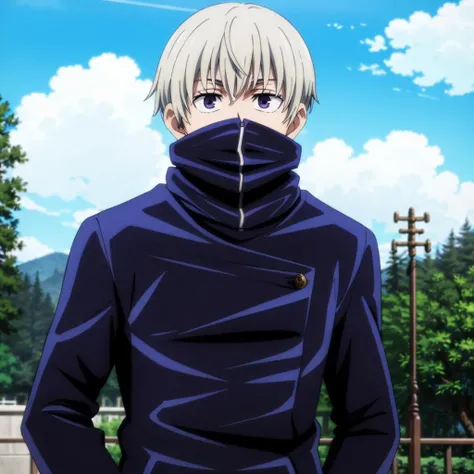 masterpiece,highres,high quality,extremely detailed,solo,outdoors,
<lora:TogeInumaki001:0.7>,
TogeInumaki,1boy,
covered mouth,
gakuran,jacket,hood,