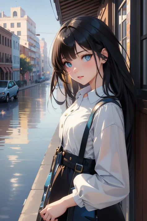 1girl, [ (by Ayako Rokkaku:1.3) and (Carl Larsson:1.0) and (Naoki Urasawa:0.7) and (Otto Marseus van Schrieck:1.0) ::5], masterpiece Physically based render, Futurepunk, highly detailed, soft focus of a Pressured Lifelike ([Camel:Chevrolet:1]:1.3) , (Charcoal theme:0.7) , inside a [flawless|Curly] cityscape, summer city street and Meteor in background, at Blue hour, tilt shift, Magic Realism, Fantasy, Moonlight, 50mm, anaglyph filter, surreal design, Impressionism, absurdres, highly detailed