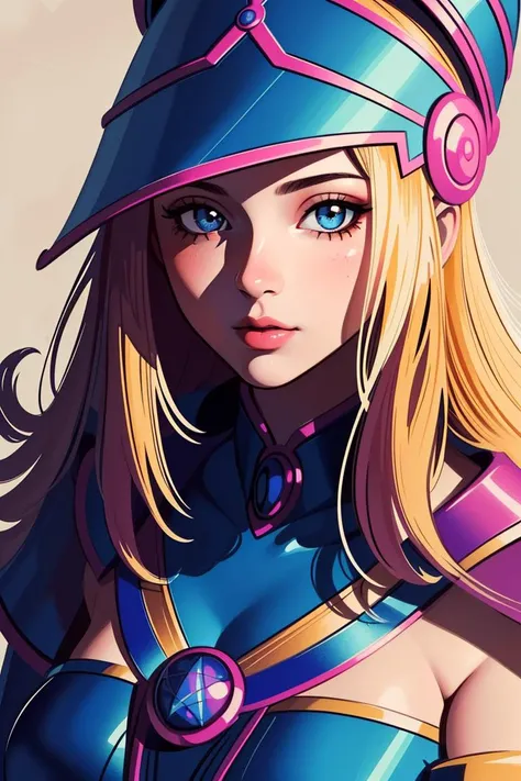 dark magician girl,<lora:dark_magician_girl_offset:1>,(masterpiece), (illustration:1.2),1girl,hat,magic, highly detailed, beautiful face, small details, ultra detailed, best quality, sharp focus, (digital illustration:1.2), detailed, realistic eyes, highly detailed face, zoomout, colorful, yu-gi-oh!