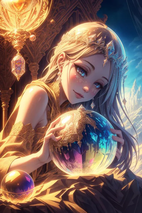orb, <lora:Orbs-V1:1>, crystal ball, A forbidden castle high up in the mountains, pixel art, (intricate details:1.12), hdr, (intricate details, hyperdetailed:1.15), (natural skin texture, hyperrealism, soft light, sharp:1.2), game art, key visual, surreal