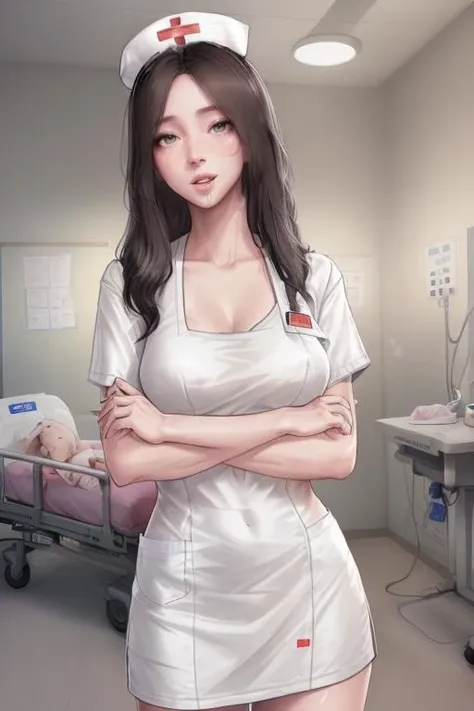 girl, sexy, nurse <lora:kidmoStyle:0.7>