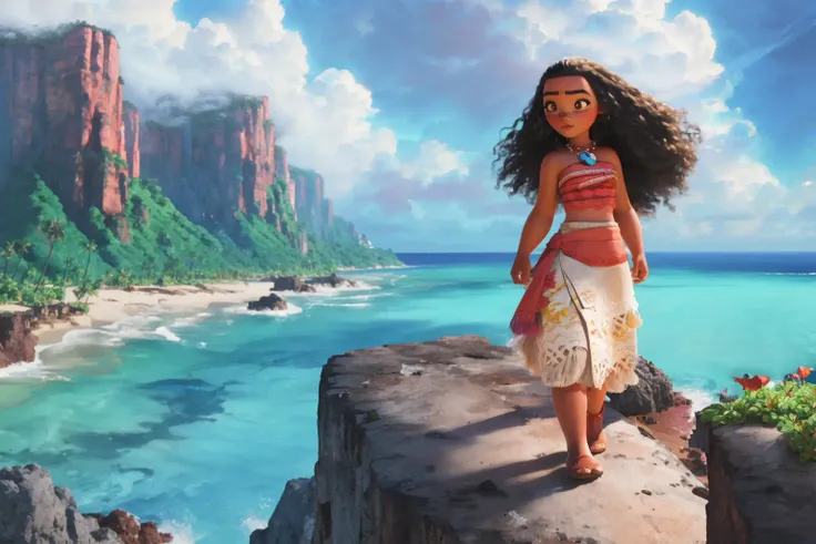 (extremely detailed CG unity 8k wallpaper:1.2), (best shadow), soft lighting, HDR, (illustration),
BREAK
1girl, moana, solo, tropical island, stormy skies, long black hair, brown eyes, curly hair, dark-skinned female, dark skin, jewelry, midriff, necklace, strapless, tube top <lora:MoanaDeliberate:1>