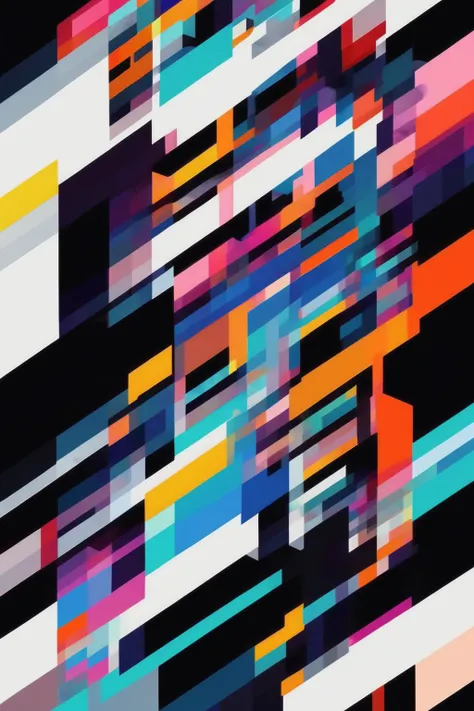 <lora:Felipe Pantone Style:1>Felipe Pantone Style - 8k, 2D, modern, minimalist, colorful, 80s abstract geometric art - high contrast, angular - in style of jackson pollack - white background - ski resort themed