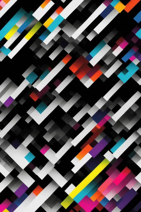 <lora:Felipe Pantone Style:1>Felipe Pantone Style - graphic design, designer for the artist felipe pantone, use black and white and a colors combination