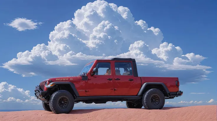 <lora:Hiroshi Nagai Style:2> Hiroshi Nagai Style page,  <lora:hiroshi:1> hiroshi_nagai,  <lora:Jeep_Gladiator:0.9> jeep gladiator, clouds, space