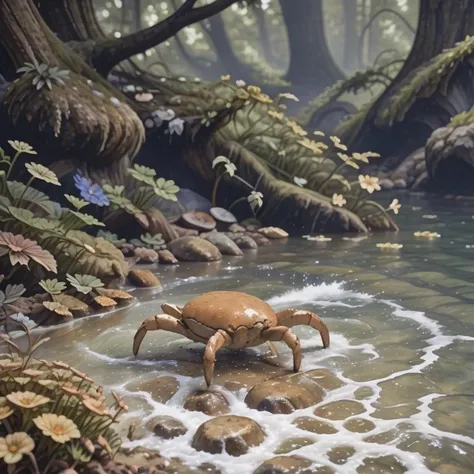 cinematic film still (crab portrait:1.3) ocean, deep, spherical<lora:mossbeast:2>mossbeast, (blue theme:1.2), (orange:1.2), modern, minimalist, graphic, line art, vector graphics . shallow depth of field, vignette, highly detailed, high budget Hollywood movie, bokeh, cinemascope, moody, epic, gorgeous, film grain, grainy