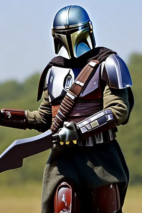 (m@ndo mandalorian:1.25), high quality, HD, sharp focus <lora:m@ndoLORAv2:0.35>