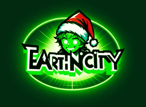 (((Earthnicity) text logo, green, white, 80s, metallic)), Jacksepticeye, youtuber, fox ears, santa hat, plaid kilt, christmas theme, Rembrandt lighting, teamgreenstyle, text logo <lora:TeamGreenSDXL:0.5> <lora:Harrlogos_v1.1:1>