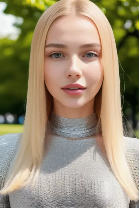 photo of OlgaAbramovich dynamic posture, slender physique, pouty, teasing smirk, (extremely detailed:1.3), (textured skin:1.3), small, petite, lipstick, (detailed eyes), highres, realistic lighting, freckles, choker, (sexy clothes:1.2), (background in public park:1.2), (sunny:1.3), <lora:OlgaAbramovich:0.9>