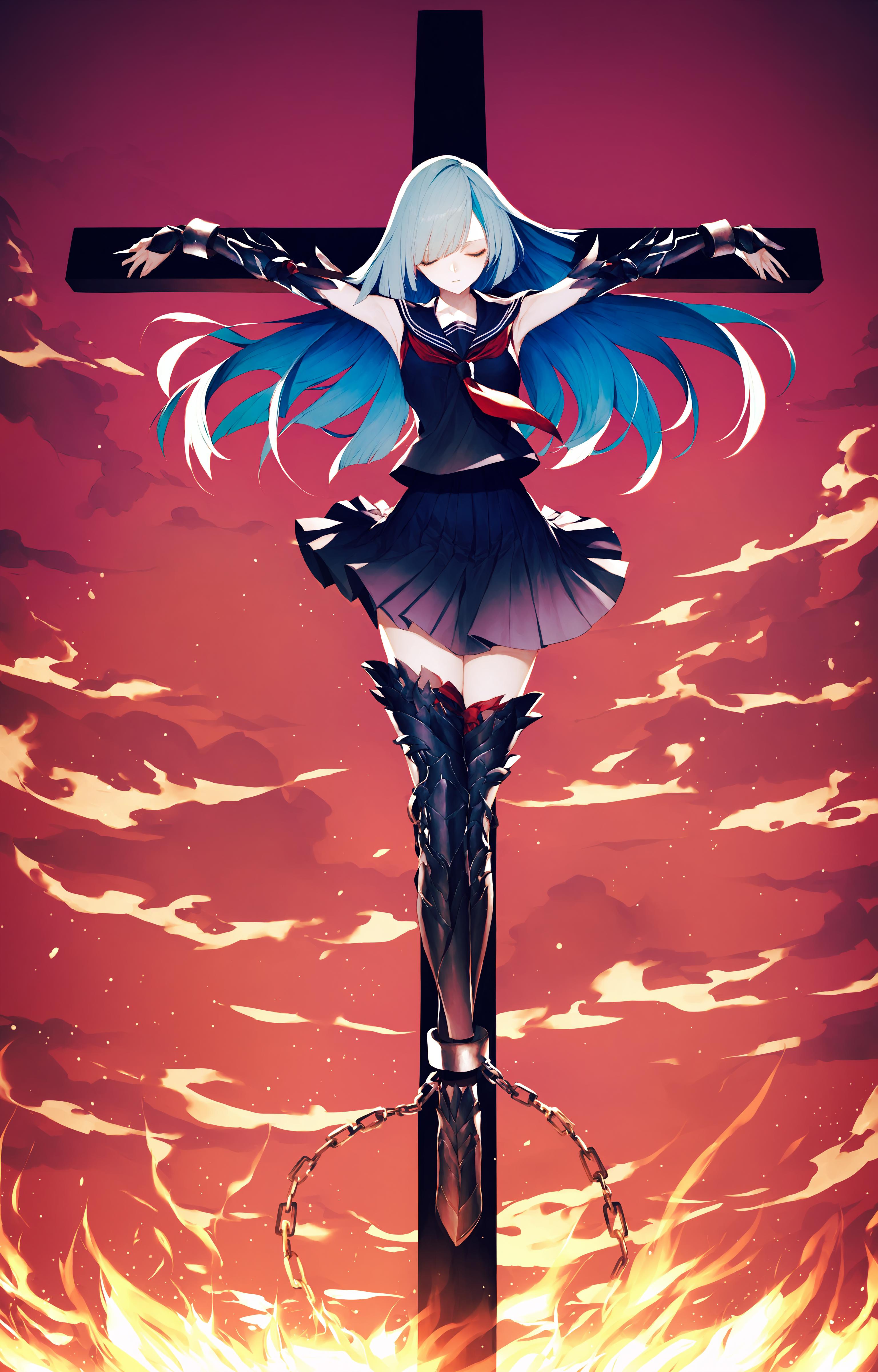 Regular Cross Crucifixion / Tentacle Crucifixion  | 十字架磔 / 触手磔 v1.0 for anxl3.1