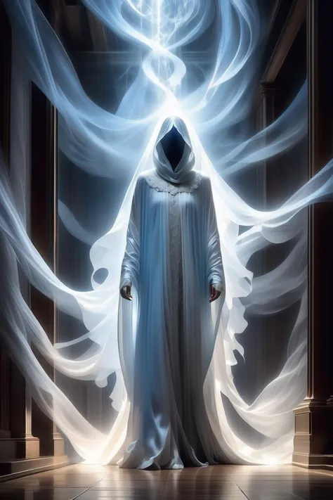 (Sacrilegious Professional 3D rendering:1.3) of (Graphic novel:1.3) of (A spectral figure with wispy, transparent form and glowing eyes. Haunting blues, ghostly whites, and shadowy grays. Eerie and ethereal..:1.3), quarter stage turn, ((Natural Lighting, Volumetric Lighting, Volumetric Light, Volumetric, absurdres, high resolution, (8k resolution), 8k, 8kres, 8k res, super resolution, ultra hd, megapixel)),,(by Artist Mort Kunstler:1.3),(by Artist Krenz Cushart:1.3),(by Artist Pang Xunqin:1.3),CGSociety,ArtStation,(Naive Art:1.3)