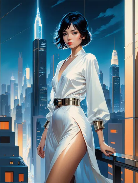 Science Fiction,Sci-fi,Sci-Fi Movies,Movie Posters,Movie Quotes,1984 Movie References,Rebel Stories,Women 30,Adults,Brown Eyes,Black Bob Short Hair,Gowns,Doctor Uniform,Realistic Face Resolution,Realistic,Object Resolution