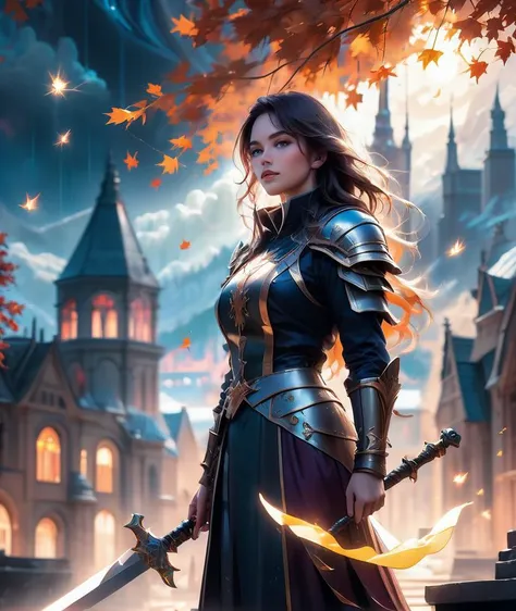 (inspired by Alena Aenami:0.5), magical beautiful, a perfect photo of stained glass window, in paladin_uniform, holding a (mythril_sword:1.2), (divine magic), (hair movement:1.15), (hero:1.1), sparks, at night, city on fire, mass_destruction, (falling leaves:1.1), (lightning storms:1.1), fireflies, mountains, moon, trees, aurora, apocalyptic chaos, large-scale, (style photorealistic), (superior quality), (masterpiece), (intricate details), (hyperdetailed), 8k hdr, award-winning, artstation trending, sharp focus, vivid, high contrast, cinematic lighting, dramatic atmosphere, atmospheric perspective, film grain, looking at viewer, (detailed face:1.2), closeup, detailed eyes,