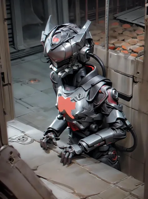 cptpower, biodread, metal drone, <lora:Captain_Power_Style-000014:1>, <lora:add_detail:0.5>, <lora:boldline:-0.2>, <lora:noline:0.3>, 1girl, solo,