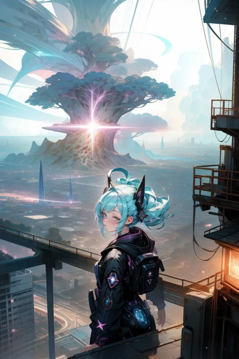 1girl, grand Pastels artwork, New Wave Art, highly detailed, Landscape of a Kawaii Unnatural Techno ([Tractor trailer:Star Trekpotion:2]:1.3) , it is anthropomorphic reimagined as a Matrix  character, it has flawless details, [Flirty|Formal] Ocean in background, crowded cityscape with Baobab, Hurricane, soft focus, Dark and Gritty, Moonlight, 800mm lens, Muted Colors, Light streaks, dreamy magical atmosphere, pixiv, Unsplash, [ (designed by Juliana Nan:1.0) , (Silvia Pelissero:0.7) ::12], womanly, scene, gothic