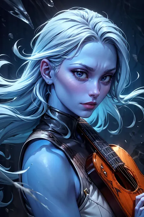 (portrait), dynamic lighting, female air genasi bard, light blue skin, whispy air like hair <lora:add_detail:0.8> <lora:epi_noiseoffset2:0.8> <lora:age_slider_v6:0.6> <lora:coloredSkin-08:0.8>