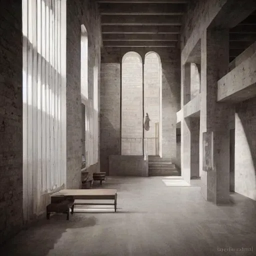 great hall, vast indoor space, large windows, sunlight, concrete balconies, steel structure, beautiful, incredible architecture, stunning, in the style of <lora:pastel_v2-000005:0.8>