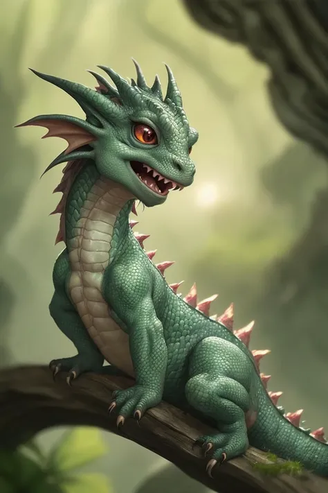a dragon babylurred-background, advanced cinematic perfect light, contemporary fine detail,