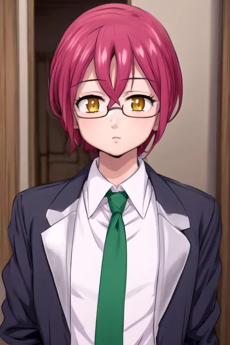 masterpiece, best quality, ultra-detailed, illustration, 1boy, solo, male focus, looking at viewer, , , <lora:gowther_nanatsu_no_taizai:0.76>, gowther_nanatsu_no_taizai, , formal, necktie, dress shirt