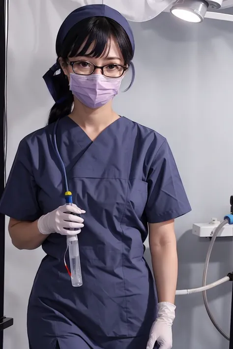 (RAW photo, best quality), operating room, overhead surgical light,blurred background, focused, dithering,backlighting,
<lora:surgical_nurse_PPT_V1.0-000006:0.8> surgical_nurse_ppt, 1girl, surgical mask, gloves,long dress, nurse,
<lora:Aya Kawasaki:0.67> 1girl, 3dcg 02, aya kawasaki, bangs, dark blue hair, glasses, hair over shoulder, long hair, ribbon bangs, small breasts, solo, straight hair, under-rim eyewear, yellow eyes,