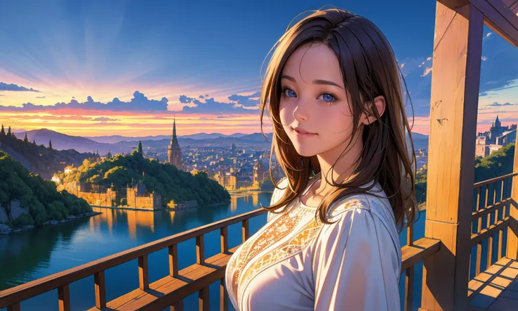 (best quality), (masterpiece), scenery, intricate, realistic, photo, hdr, cinematic lighting,
1girl, looking at viewer, happy,