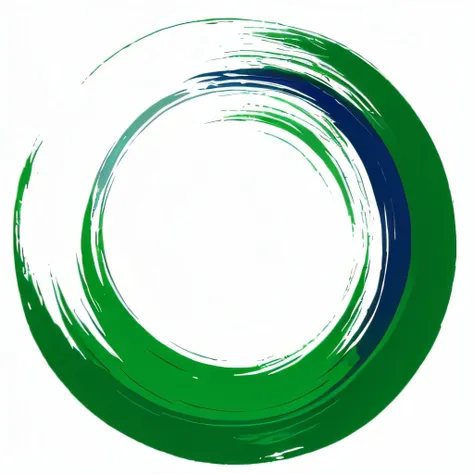 a white enso, green background, <lora:Enso-000006:1.0>