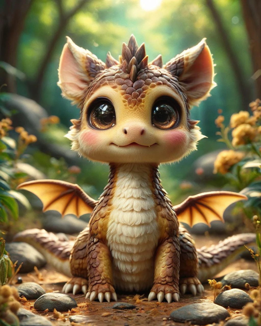 concept art, Chibi Kangaroo, Sunny, in focus, 35mm, Velvia, <lora:ral-smoldragons:1> ral-smoldragons