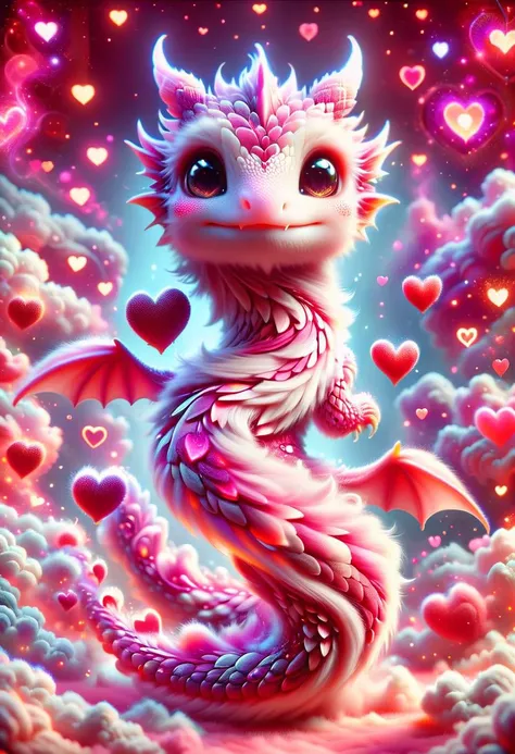 hyper detailed masterpiece, dynamic, awesome quality,petite pink love, alluring, seductive, enchanting, hearts floating DonM3l3m3nt4lXL, <lora:DonM3l3m3nt4lXL-000010:1> <lora:ral-smoldragons:1> ral-smoldragon