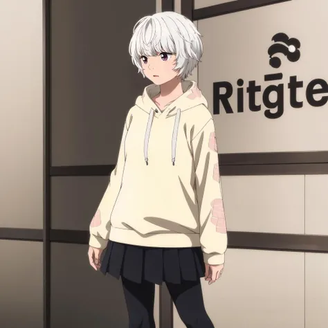 masterpiece,highres,high quality,extremely detailed,solo,
<lora:YuiShiromaru001:0.7>,
YuiShiromaru,1littlegirl,
white hair,
patterned hoodie,long sleeve,
sports skirts,leggings,