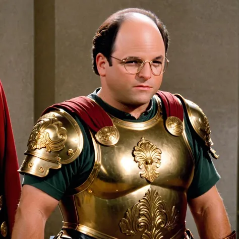 George Costanza wearing roman armor
<lora:George_Costanza-000003:1>