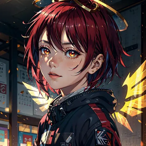 (masterpiece, best quality, (1girl, solo), (colorful, vivid colors, rich colors), (finely detailed eyes and detailed face), (finely detailed hair), cinematic lighting, ((extremely detailed CG unity 8k wallpaper))), full body, (looking at viewer, slight smile), (wings), (walking towards viewer), (<lora:epi_noiseoffset2:0.8>, (exusiai_4))