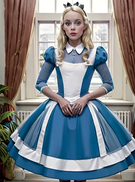 alice in wonderland, sheer dress