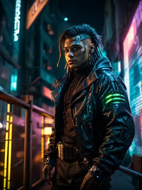 cinematic Portrait of Quasimodo on a cyberpunk style, 1man with a hunchback, wearing a hoodie, standing on the altar of Notre Dame with a colorful mosaic on the back, bionic eye, night, mechanical arms, dystopic environment, ultra detailed, cyberpunk, , masterpiece, photorealistic, night, neon lights, cybernetic gargoyles standing in the back, cybernetic elements in the walls, science fiction, realistic, photograph, film grain, shot with leica, f2, <lora:real_skin:0.8> <lora:CyberPunkV2:0.8> 7Cy6er7P0nk9