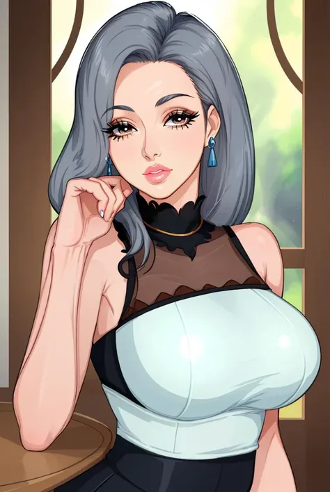 mature female, lips, long eyelashes, (gilf:1.3), masterpiece, best quality <lora:afrobull-000018:0.7>