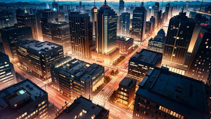 //Basic Info\\
(( city, from above, lo-fi, )),
//Image Definition\\
((masterpiece, best quality, bokeh, aesthetic, simple artwork, )),