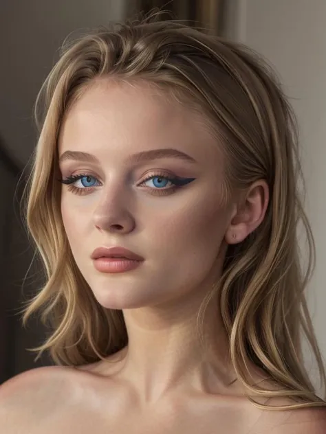 gquality, <lora:zara:1> zara, 1girl, solo, looking at viewer, makeup